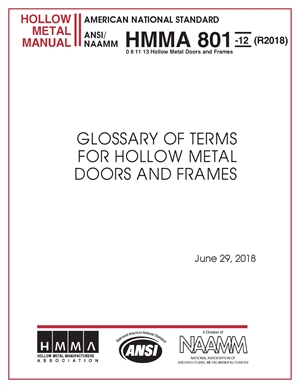 Glossary of Terms for Hollow Metal Doors and Frames