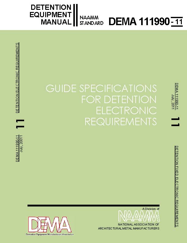 Guide Specifications for Detention Electronic Requirements