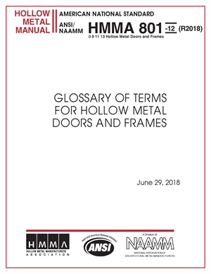Glossary Of Terms For Hollow Metal Doors And Frames