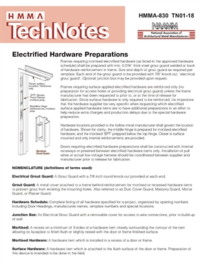 Electrified Hardware Preparations