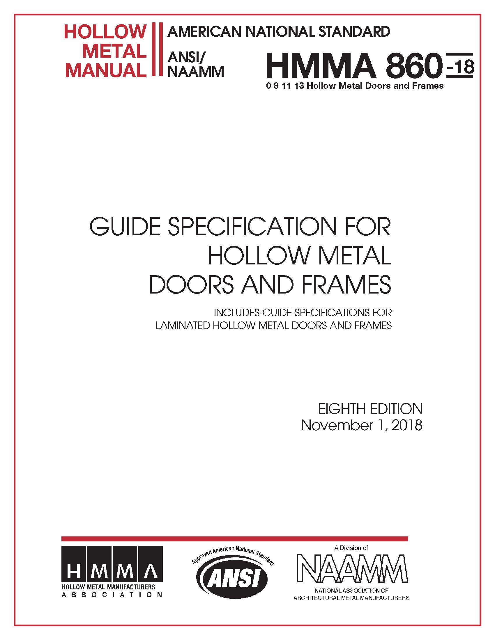 Guide Specifications For Hollow Metal Doors & Frames
